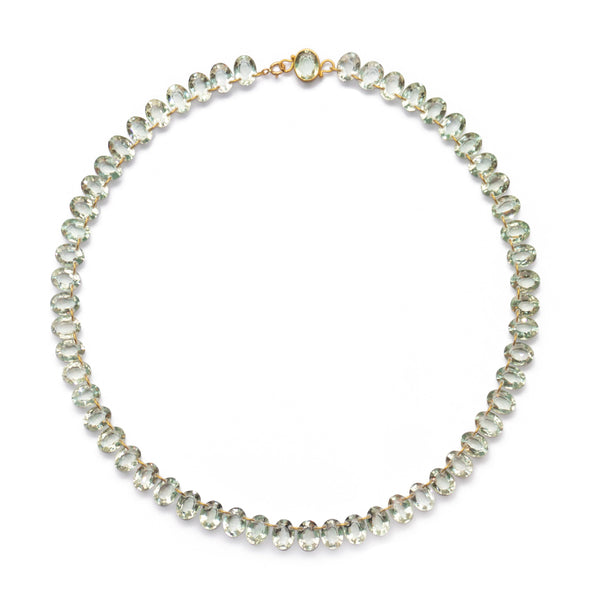 Necklace Collar Quartz Green