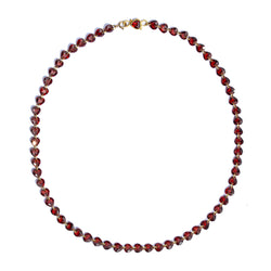 Garnet Heart Necklace