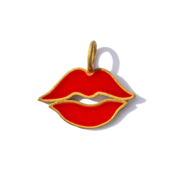 Flying Kiss Pendant Red