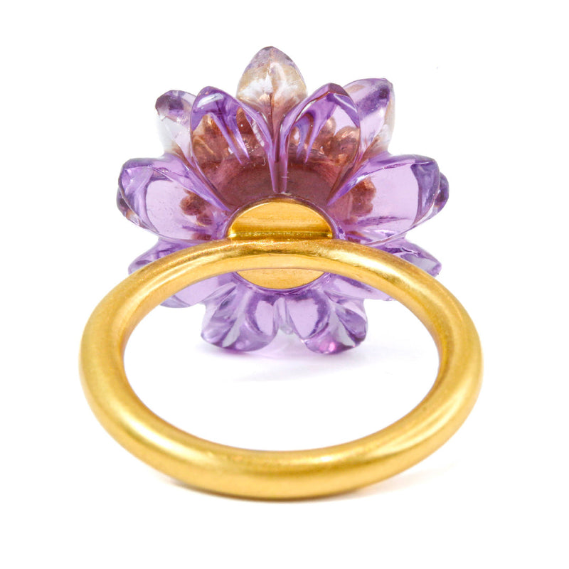 Amethyst Sunflower Ring