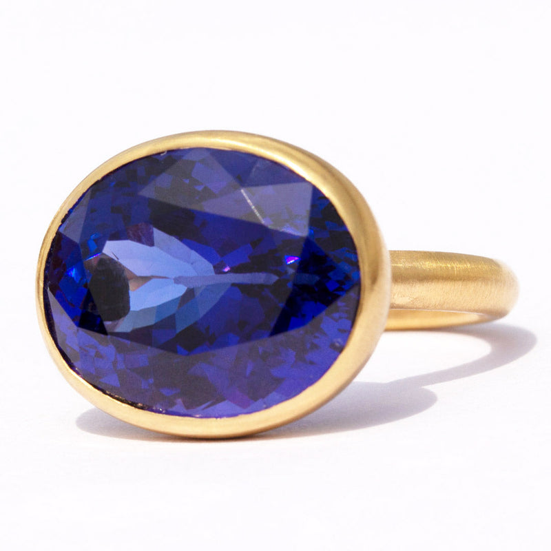 Tanzanite Princess Ring