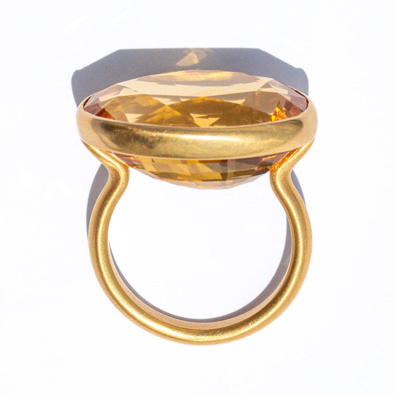 Citrine Princess Ring