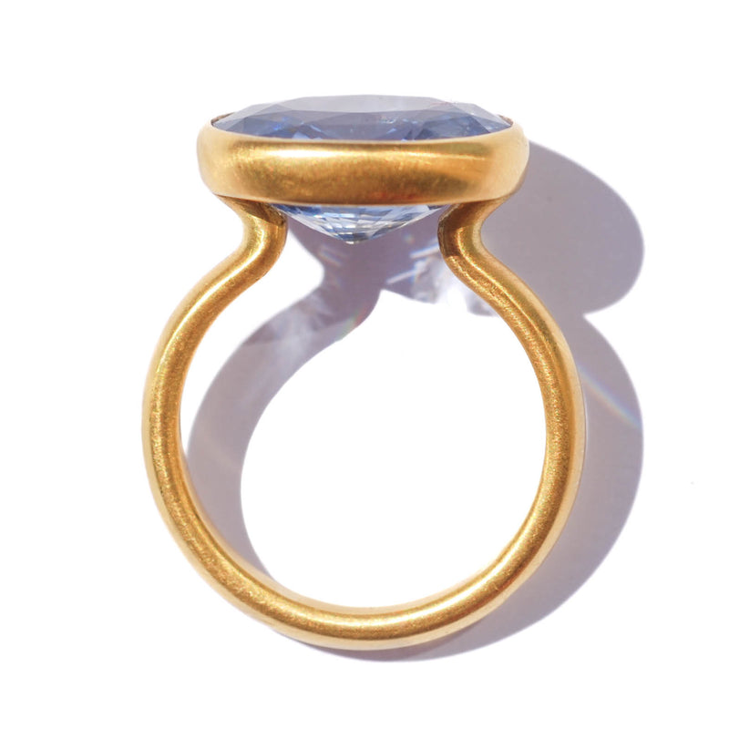 Princess ring Blue sapphire