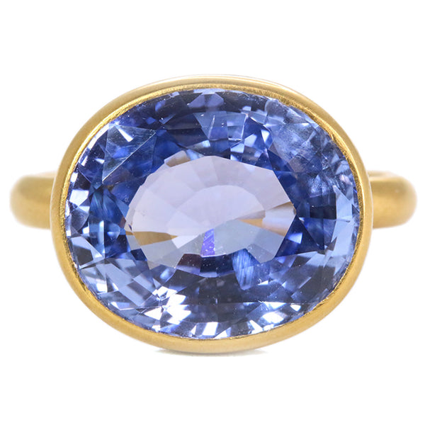 Princess ring Blue sapphire