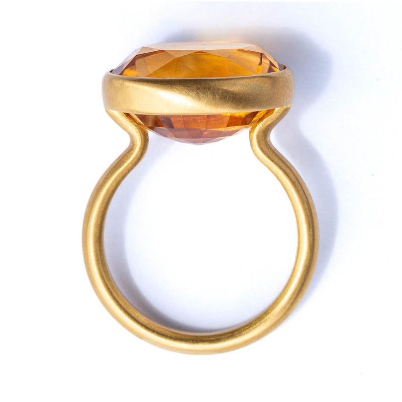 Citrine Princess Ring