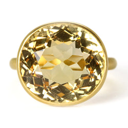 Citrine Princess Ring