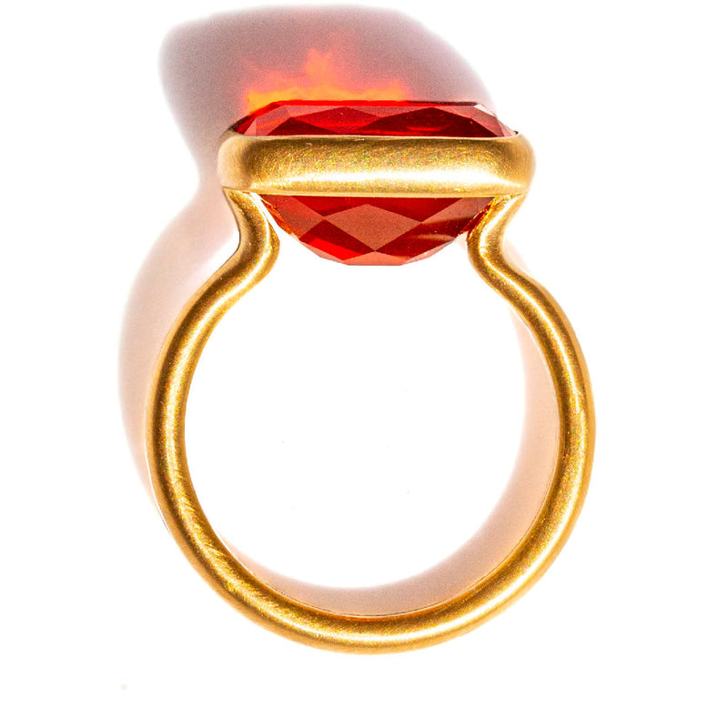 Fire Opal Princess Ring                                