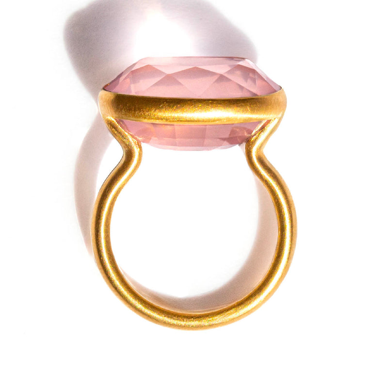 Rose Quartz Princess Ring