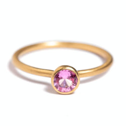 Pink Sapphire Mini Princess Ring