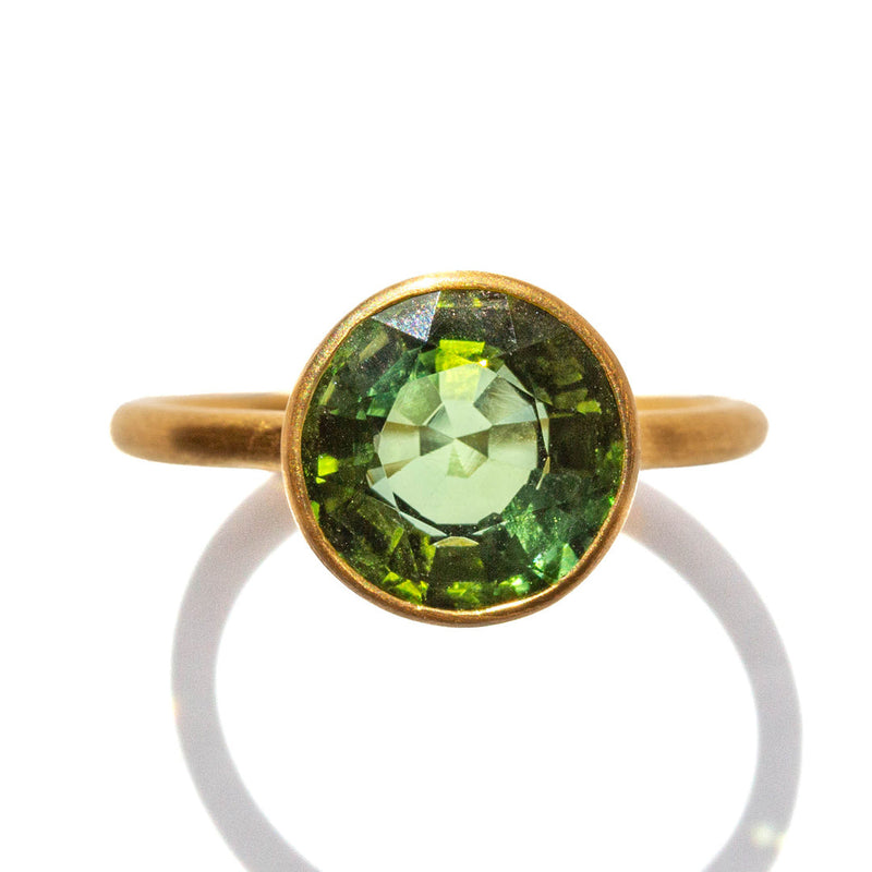 Mini Princess green tourmaline ring
