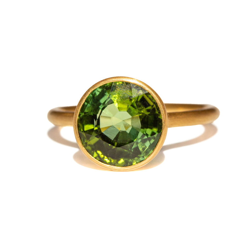 Mini Princess green tourmaline ring
