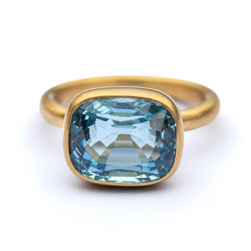 Aquamarine Princess Ring                                