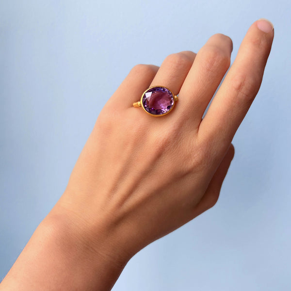 Amethyst Swivel Ring