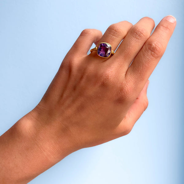 Amethyst Swivel Ring