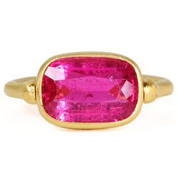 Pink Tourmaline Swivel Ring 