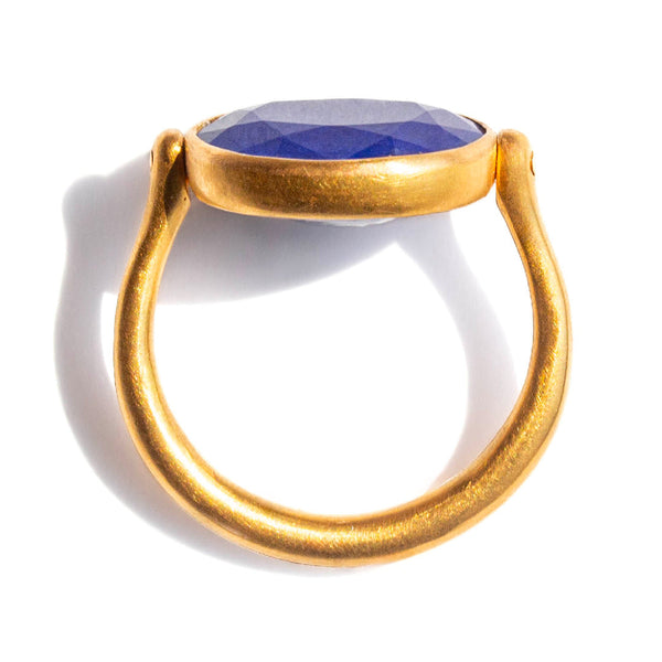 Lapis lazuli Swivel Ring                                