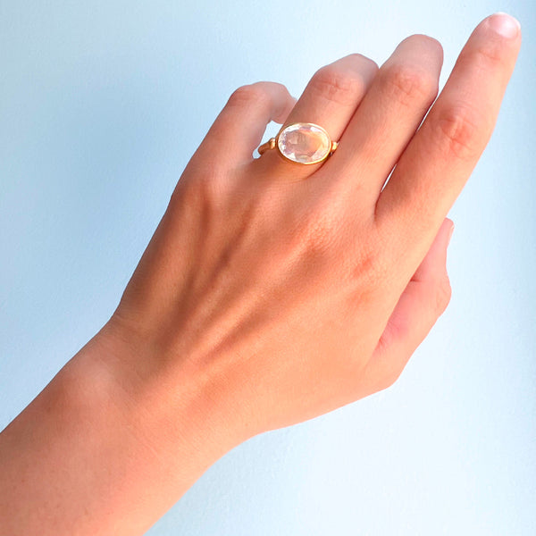 Swivel Moonstone Ring