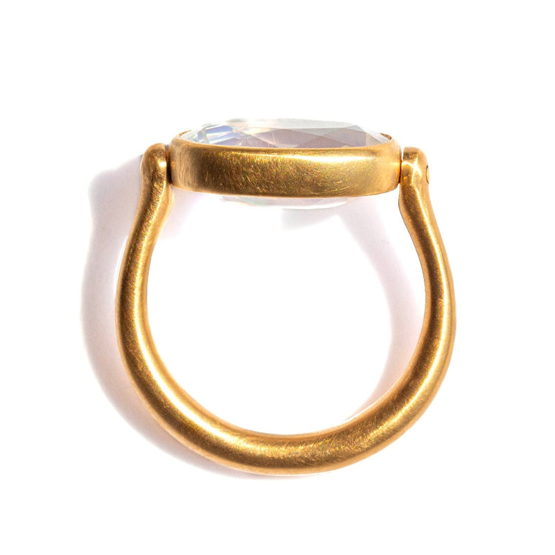 Swivel Moonstone Ring