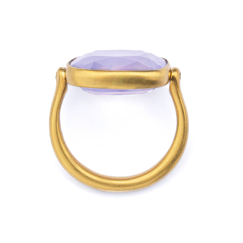 Swivel Quartz Lavender Ring