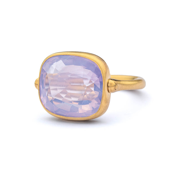 Swivel Quartz Lavender Ring