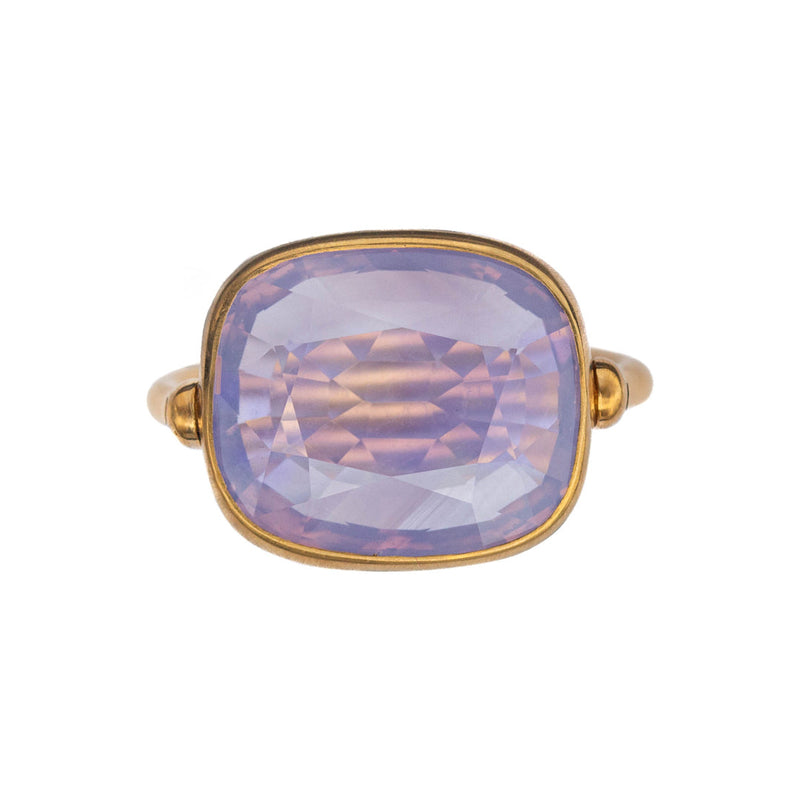 Swivel Quartz Lavender Ring