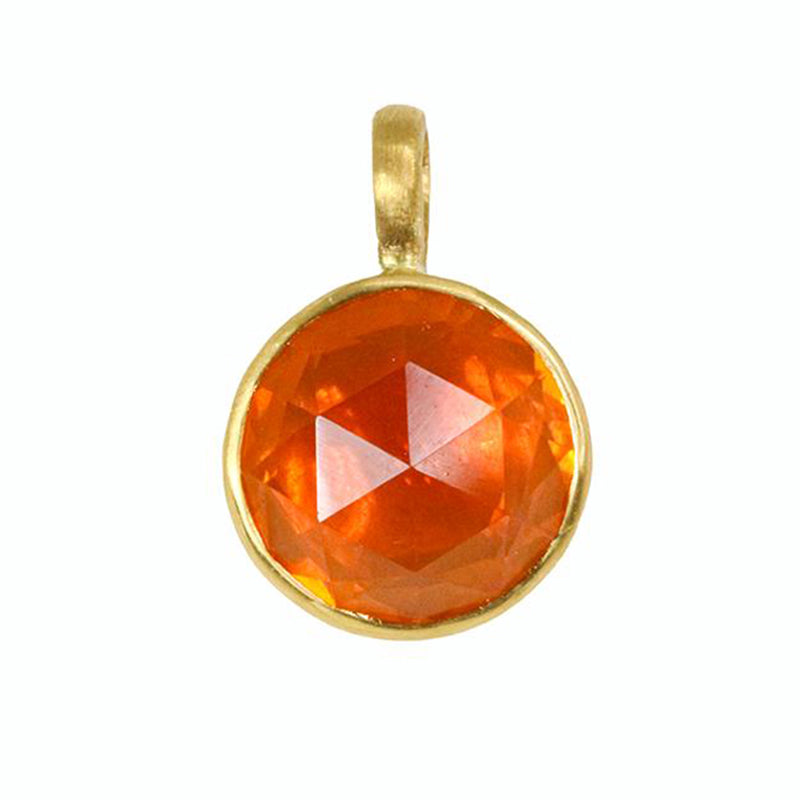 Fire Opal Bindi Pendant