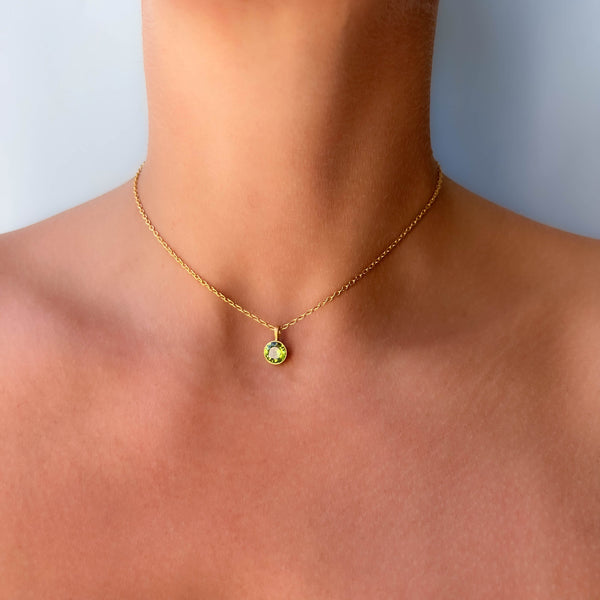 Pendant Bindi Peridot 7 MM
