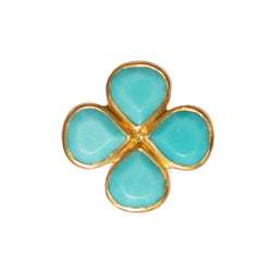 Turquoise Clover Pendant