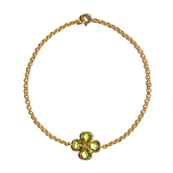 Bracelet Trefoil Peridot