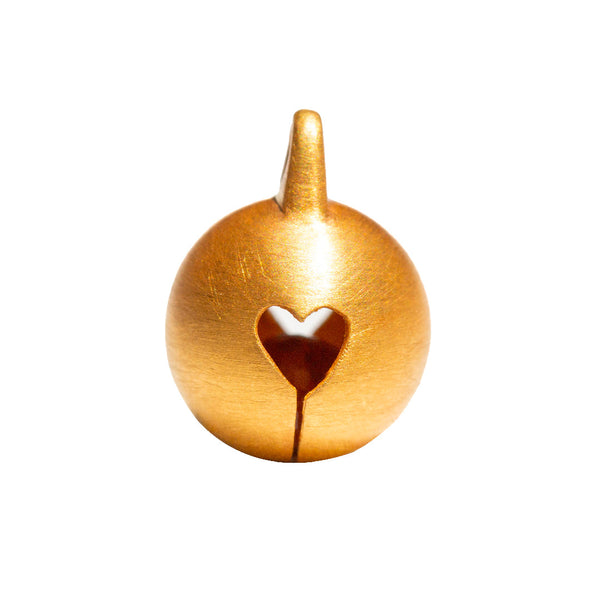 Pendant Grelot Heart Pink Tourmaline 1,1 cm