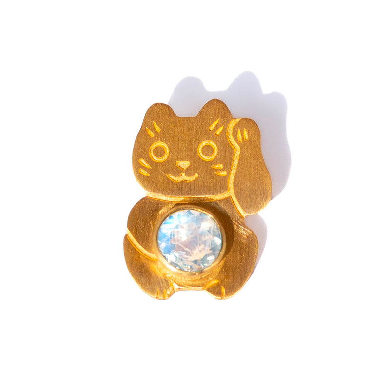 Pendant Maneki Neko Moonstone