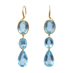 Elizabeth T. Aquamarine earrings