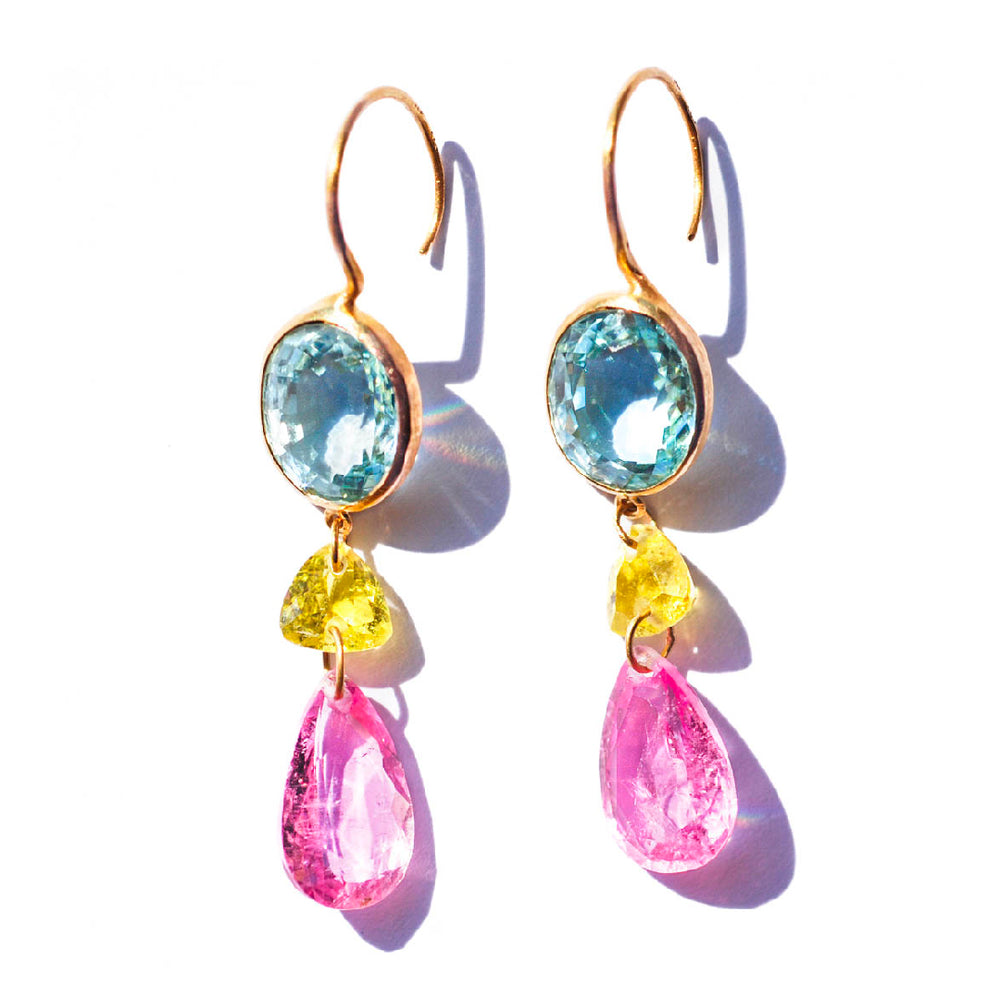 Elizabeth T. Multicolor earrings - Marie-Hélène de Taillac