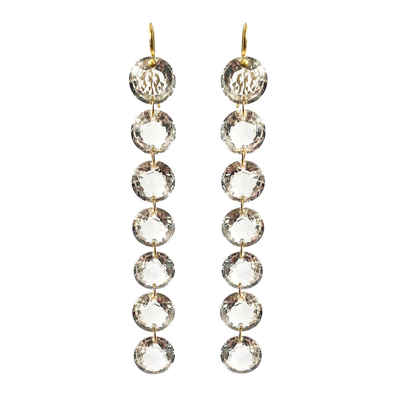 Smokey Quartz Rivières Earrings 
