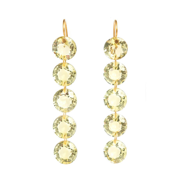 Rivières Quartz Champagne earrings