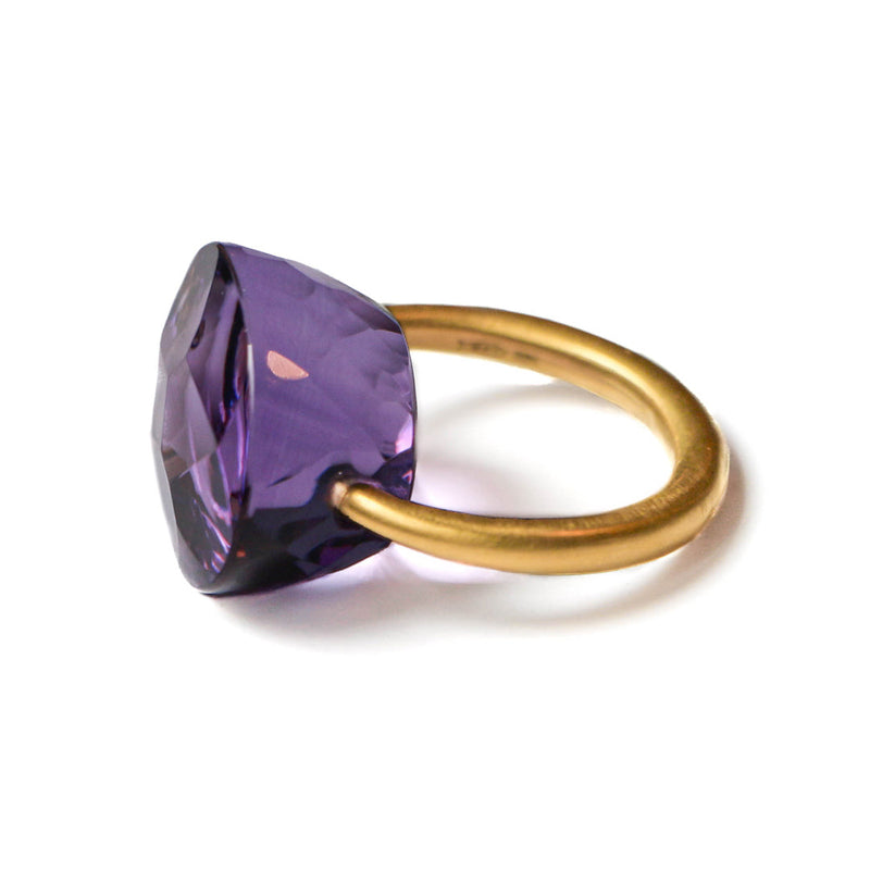 Amethyst Cabochon Ring