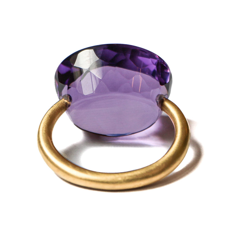 Amethyst Cabochon Ring