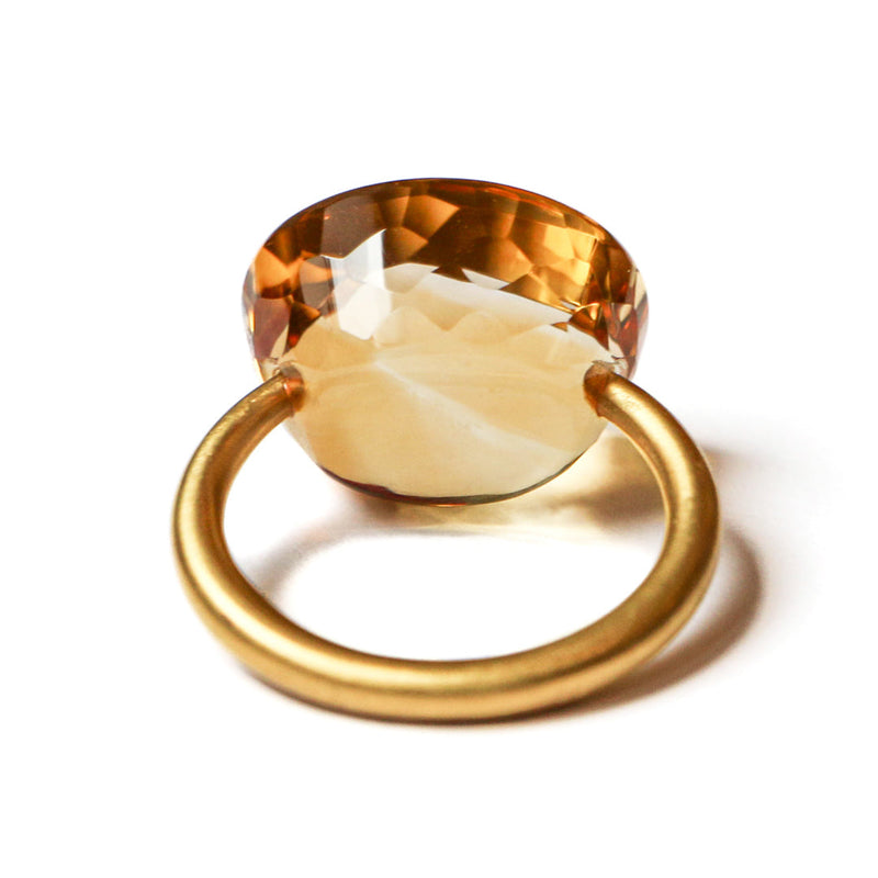 Citrine Cabochon Ring