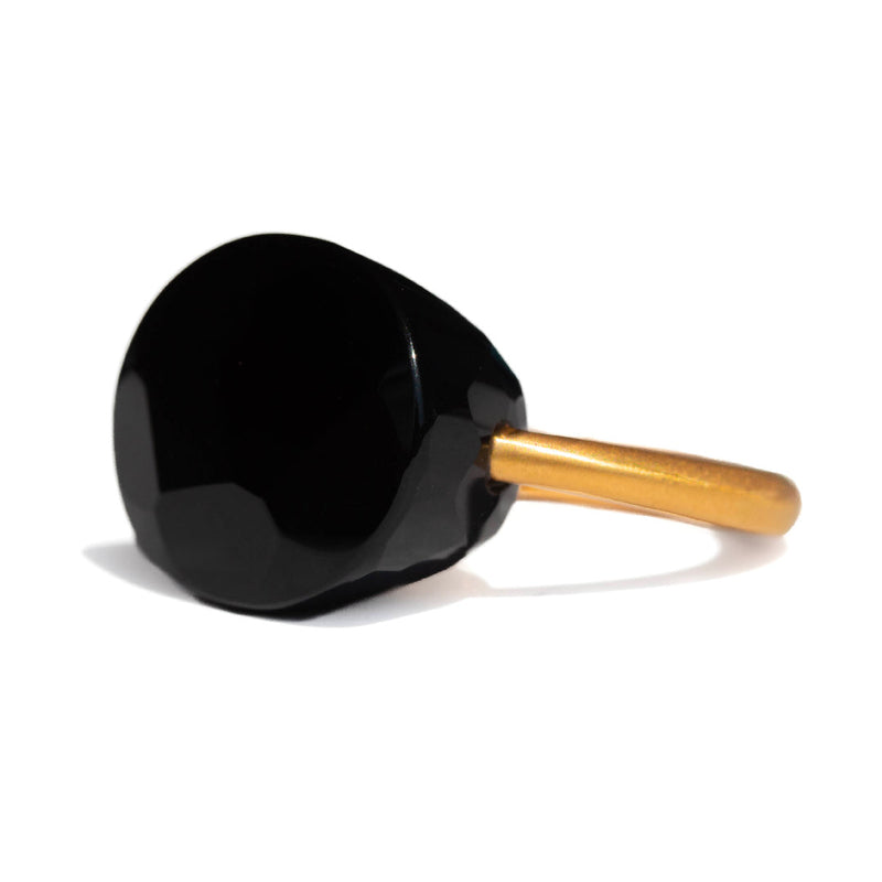 Onyx Cabochon Ring