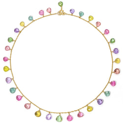 Multicolored Briolette Necklace