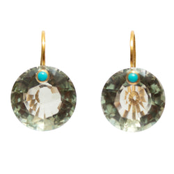 Gem Quartz green earrings