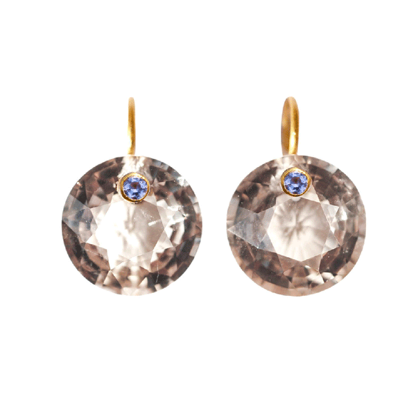 Smokey Quartz Gem Earrings 