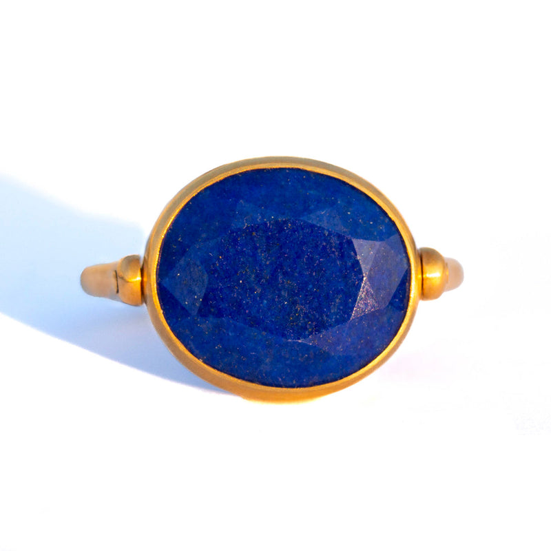 Lapis lazuli Swivel Ring                                