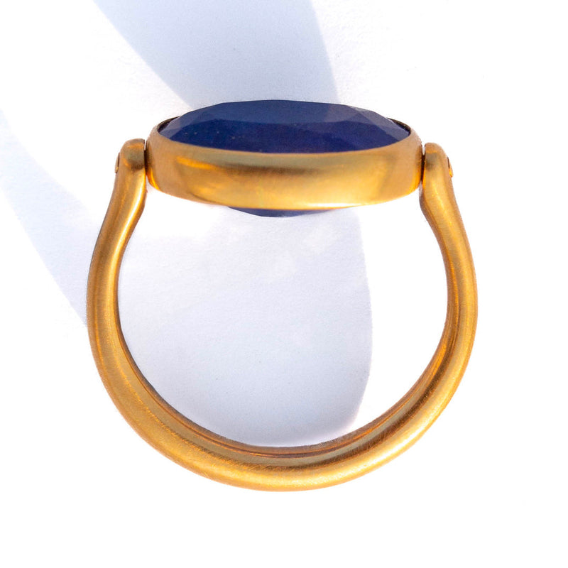 Lapis lazuli Swivel Ring                                