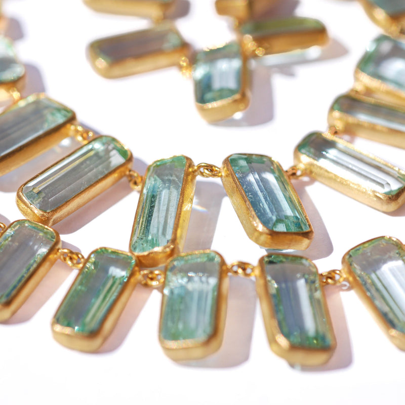 Green Beryl Tribal necklace