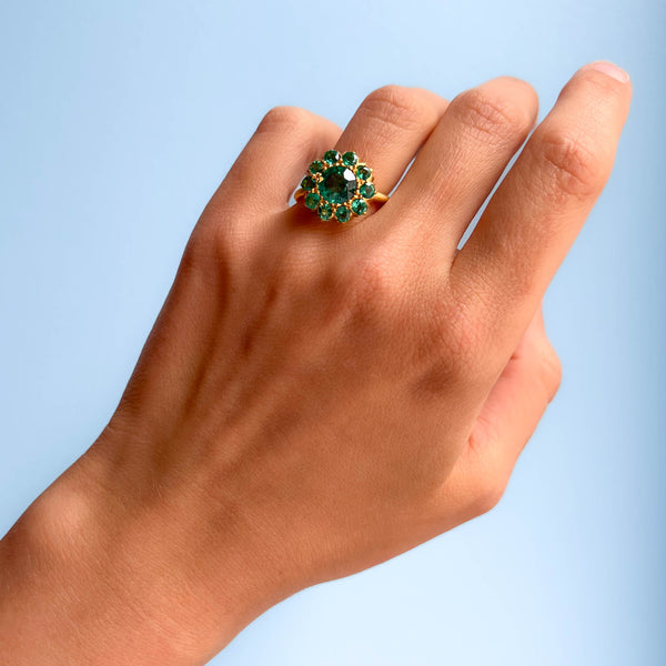 Princess D. Emerald ring