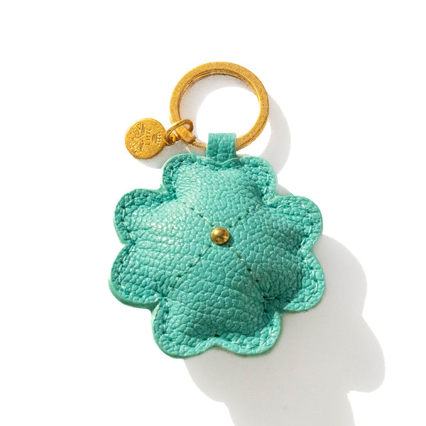 Aquamarine Shamrock keyring