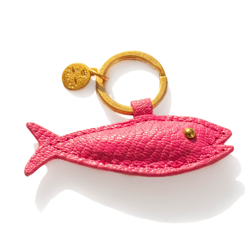 Fuchsia Fish keyring