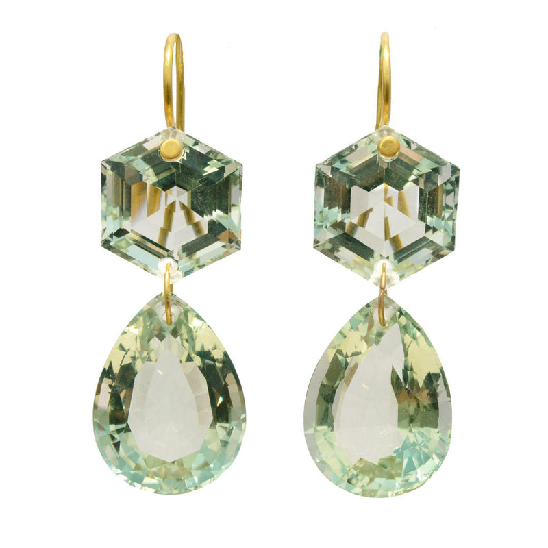 Bianca Green Quartz earrings