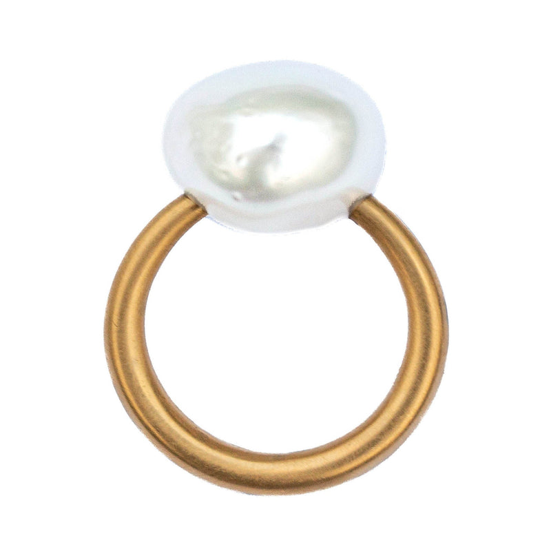 Cabochon Pearl Ring